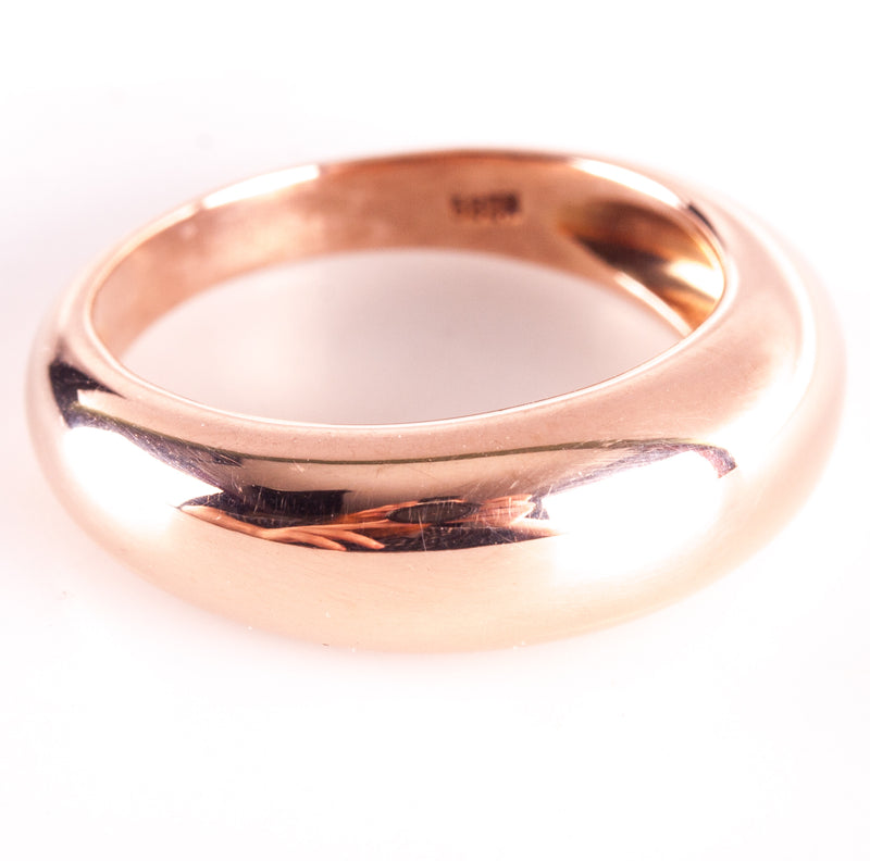 14k Rose Gold Dome Style Wedding Anniversary Band Ring 6.78g 3.0mm Width