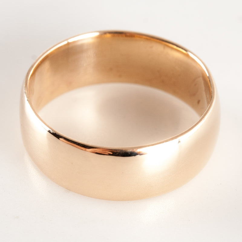 Vintage 1940's 14k Yellow Gold Traditional Wedding Anniversary Ring 3.54g