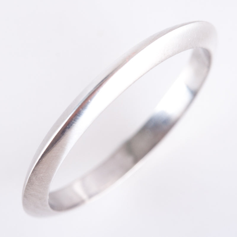 Tiffany & Co. 950 Platinum Wedding Anniversary Knife Edge Ring 2.15g Size 4