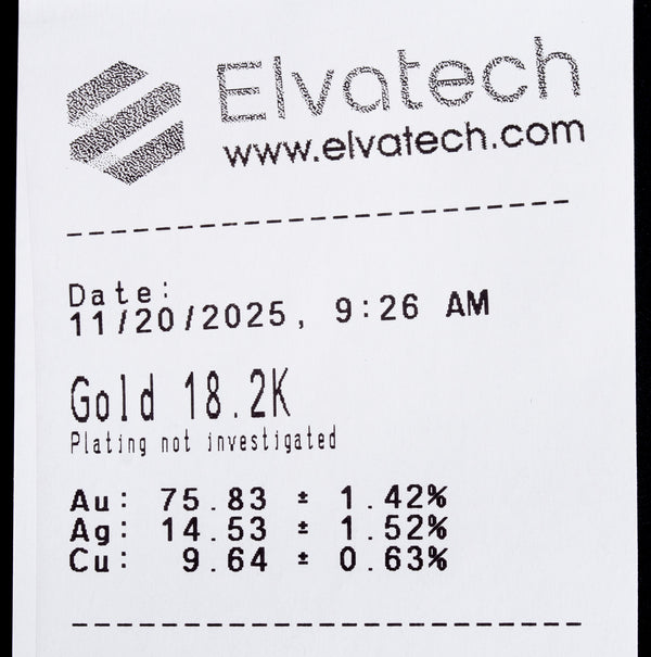 18k Yellow Gold Round Bead Tahitian Pearl Ring W/ Diamond Accent .03ct 3.42g