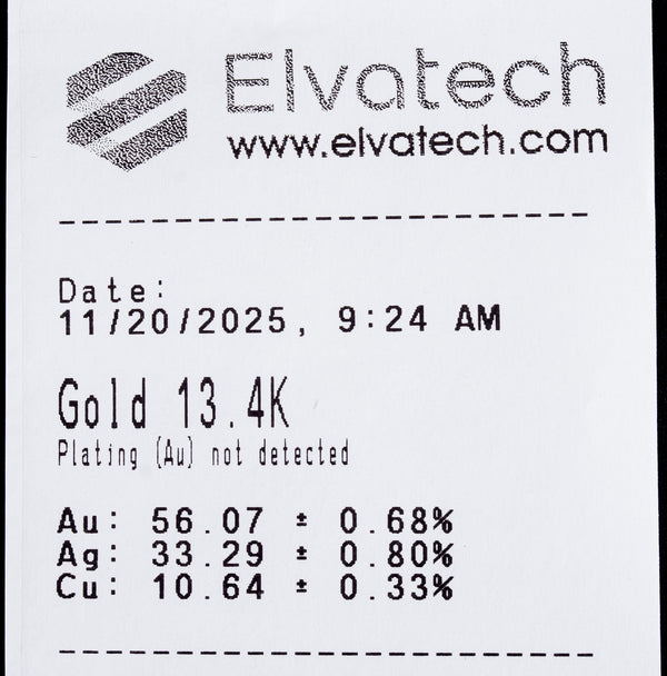 14k Yellow White Gold Round H SI2 Diamond Two-Tone Circle Ring .05ctw 3.33g