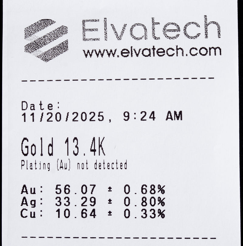 14k Yellow White Gold Round H SI2 Diamond Two-Tone Circle Ring .05ctw 3.33g