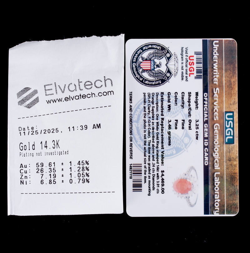 14k Yellow Gold Oval Orange Sapphire Diamond Halo Cocktail Ring 3.21ctw 3.73g