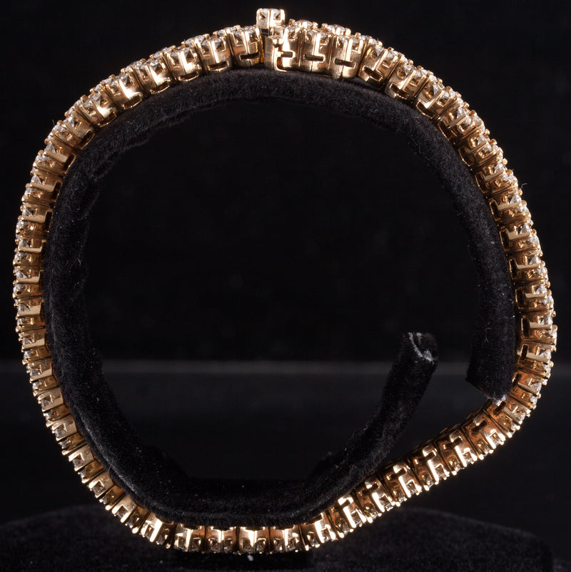 Picchiotti 18k Yellow Gold Round G VS2 Diamond Tennis Bracelet 7.40ctw 26.54g