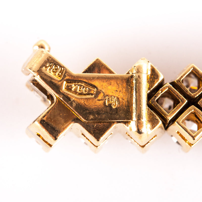 Picchiotti 18k Yellow Gold Round G VS2 Diamond Tennis Bracelet 7.40ctw 26.54g