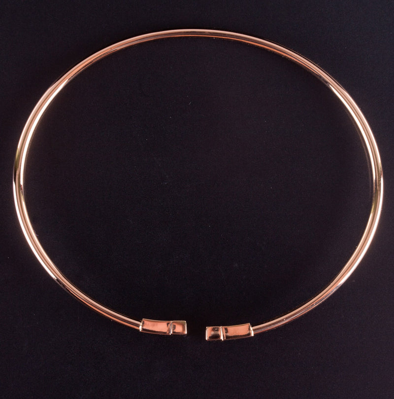 Tiffany & Co. 18k Rose Gold T-Wire Style Cuff Bracelet 6.0g 6.5" Length