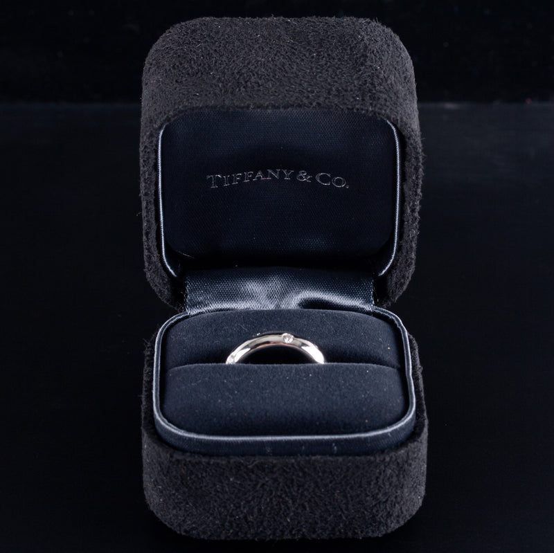 Tiffany & Co. Platinum Round Diamond Etoile Collection Band Ring .22ctw 7.2g