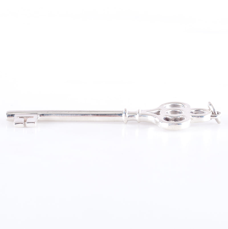 Tiffany & Co. Sterling Silver Key Style Pendant 8.70g 62.3mm x 20.8mm