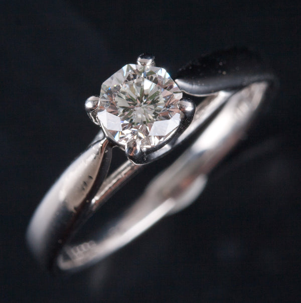 Platinum Octillion G SI1 Diamond Solitaire Style Engagement Ring .57ctw 4.07g