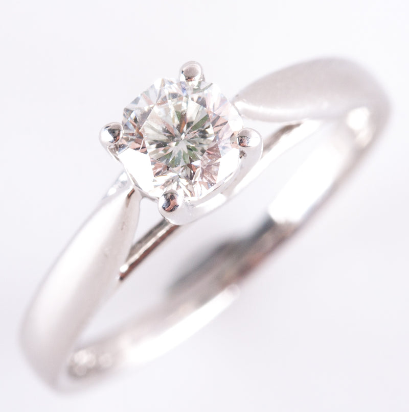Platinum Octillion G SI1 Diamond Solitaire Style Engagement Ring .57ctw 4.07g