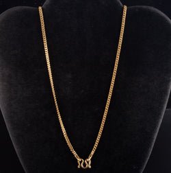 22k Yellow Gold Curb Style Chain Necklace 30.82g 24" Length 2.7mm Width