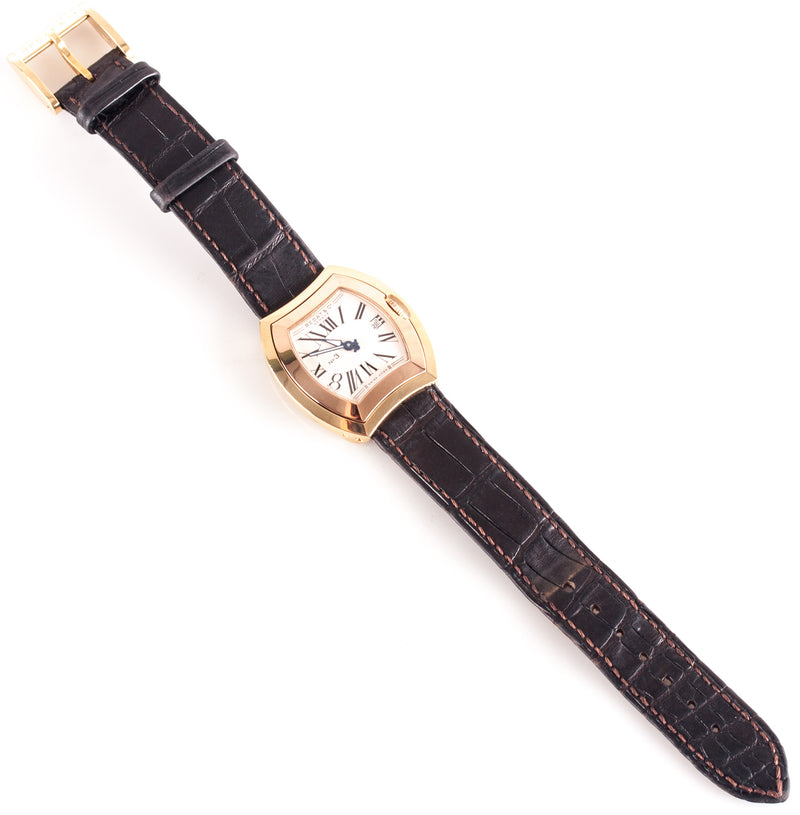 Bedat & Co 18k Yellow Rose Gold Wrist Watch W/ Original Alligator Leather Band