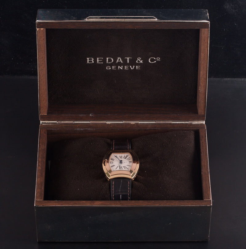 Bedat & Co 18k Yellow Rose Gold Wrist Watch W/ Original Alligator Leather Band