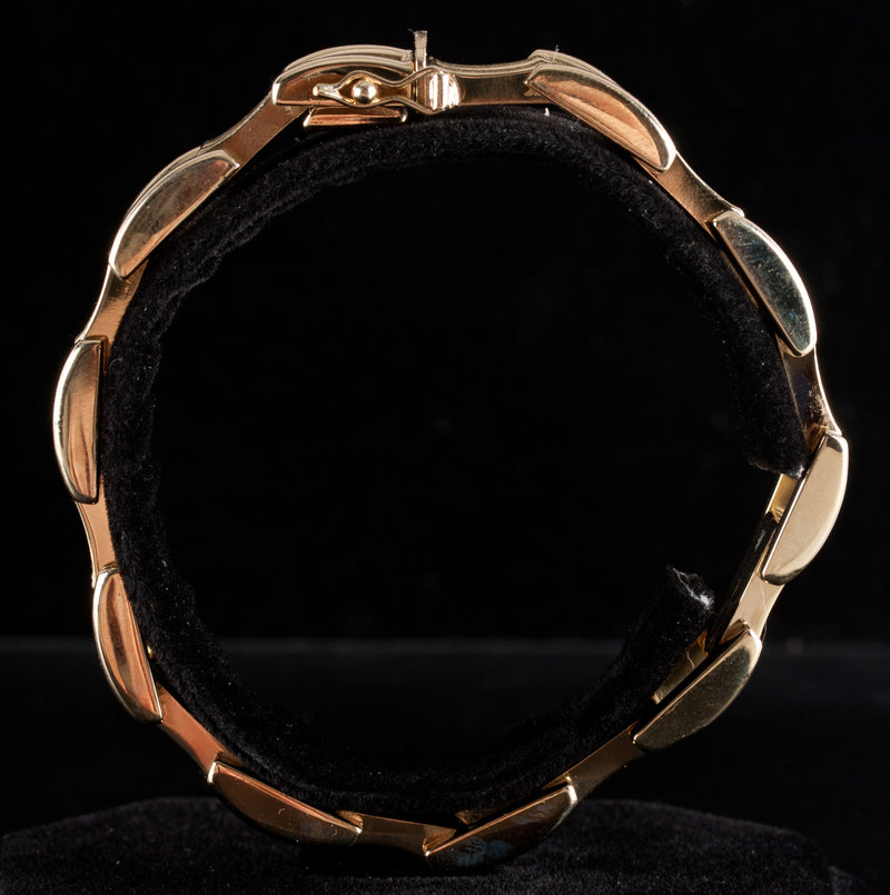 14k Yellow Gold Hollow Large Link Style Italian Bracelet 25.1g 7.5" Length
