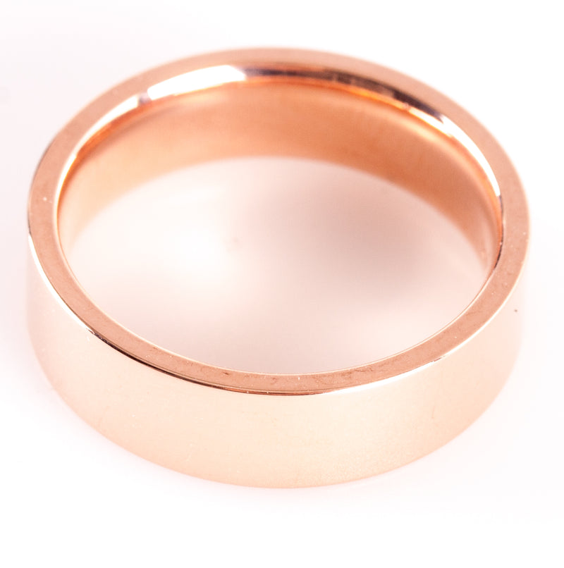 14k Rose Gold Wide Style Wedding Anniversary Band Ring 9.0g 6.0mm Width