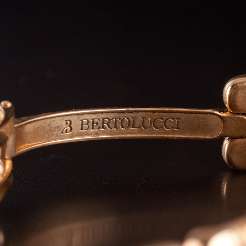 Bertolucci 18k Yellow Rose Gold Automatic Wrist Watch W/ Original Box 109.1g