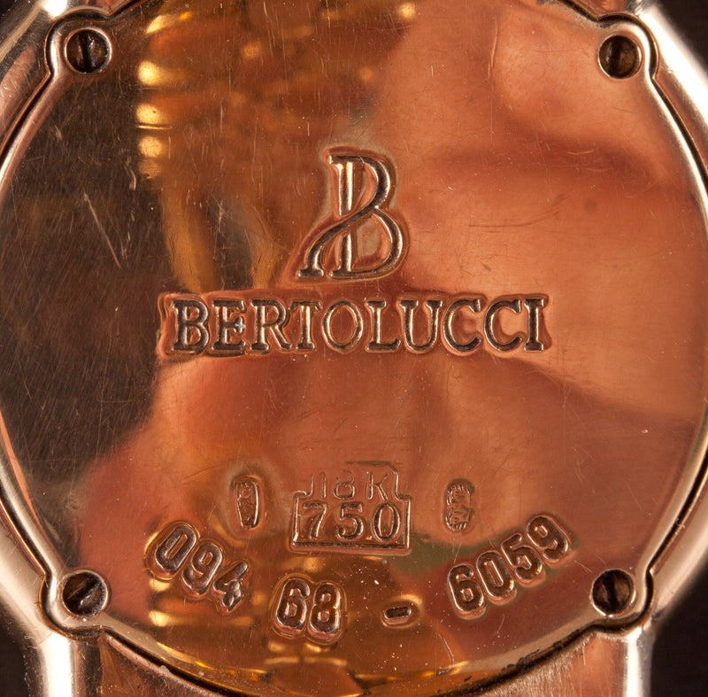Bertolucci 18k Yellow Rose Gold Automatic Wrist Watch W/ Original Box 109.1g