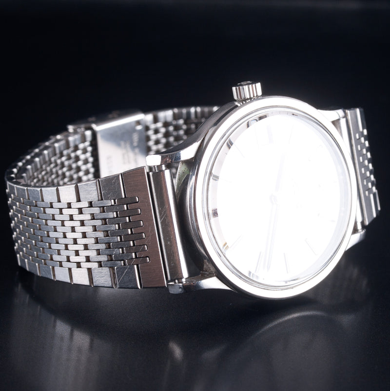 Omega Constellation Stainless Steel Automatic Wrist Watch W/ Adjustable Band 64g