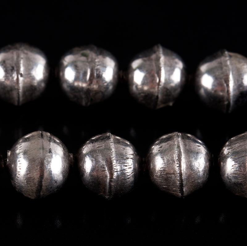 Vintage 1970's Sterling Silver Sleeping Beauty Turquoise Squash Earring Set 117g