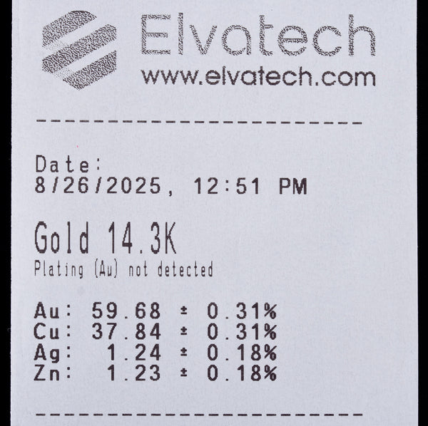 14k Rose Gold Round G - H SI1 Diamond Etched Style Wedding Ring .095ctw .95g