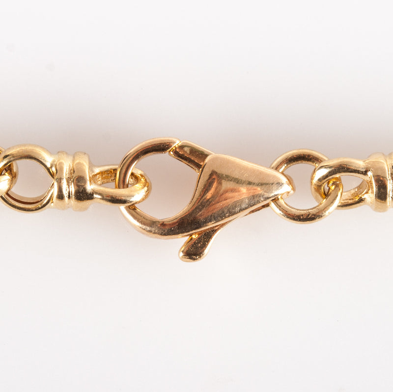 18k Yellow Gold Rolo Style Chain Bracelet 6.0g 7.75" Length 4.7mm Width