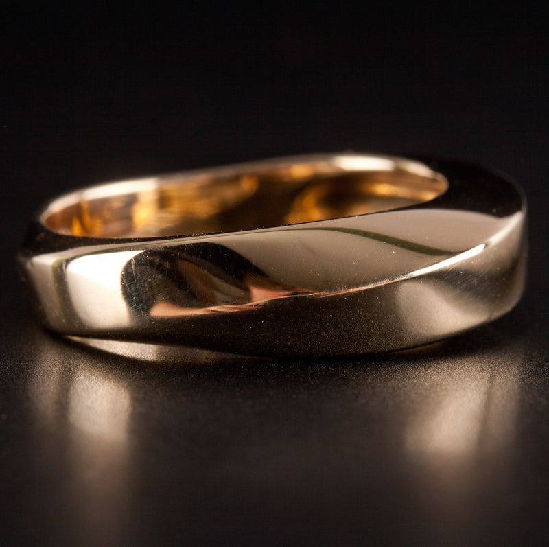 Tiffany & Co. 18k Yellow Gold Italian Twisted Style Band Ring 7.55g