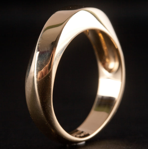 Tiffany & Co. 18k Yellow Gold Italian Twisted Style Band Ring 7.55g