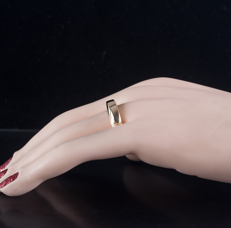 Tiffany & Co. 18k Yellow Gold Italian Twisted Style Band Ring 7.55g