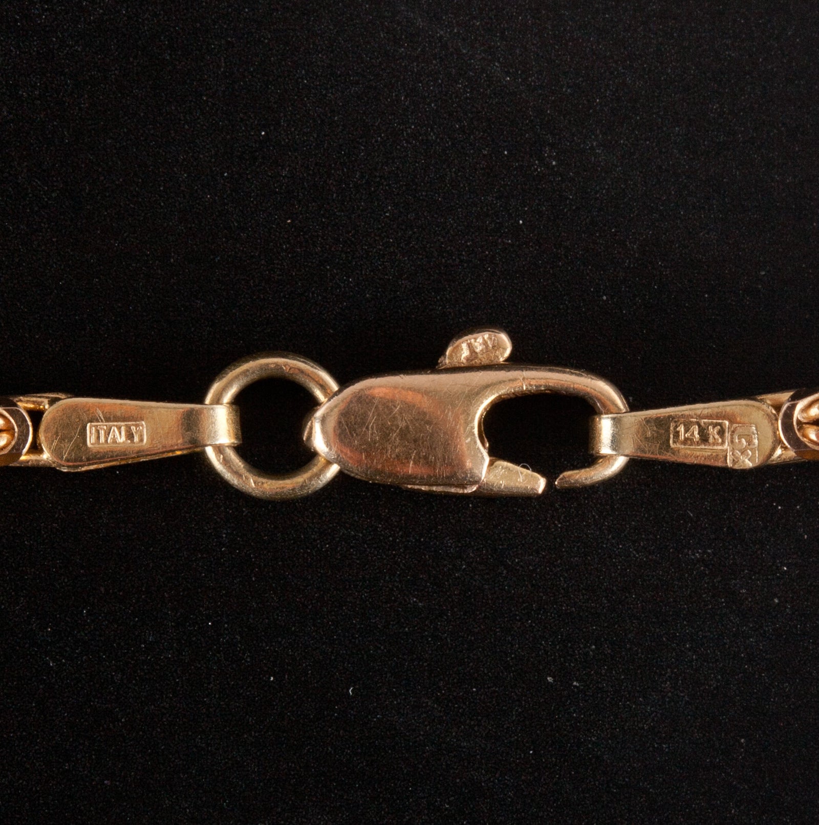 14k Yellow Gold Italian Byzantine Style Chain Necklace 11g 16