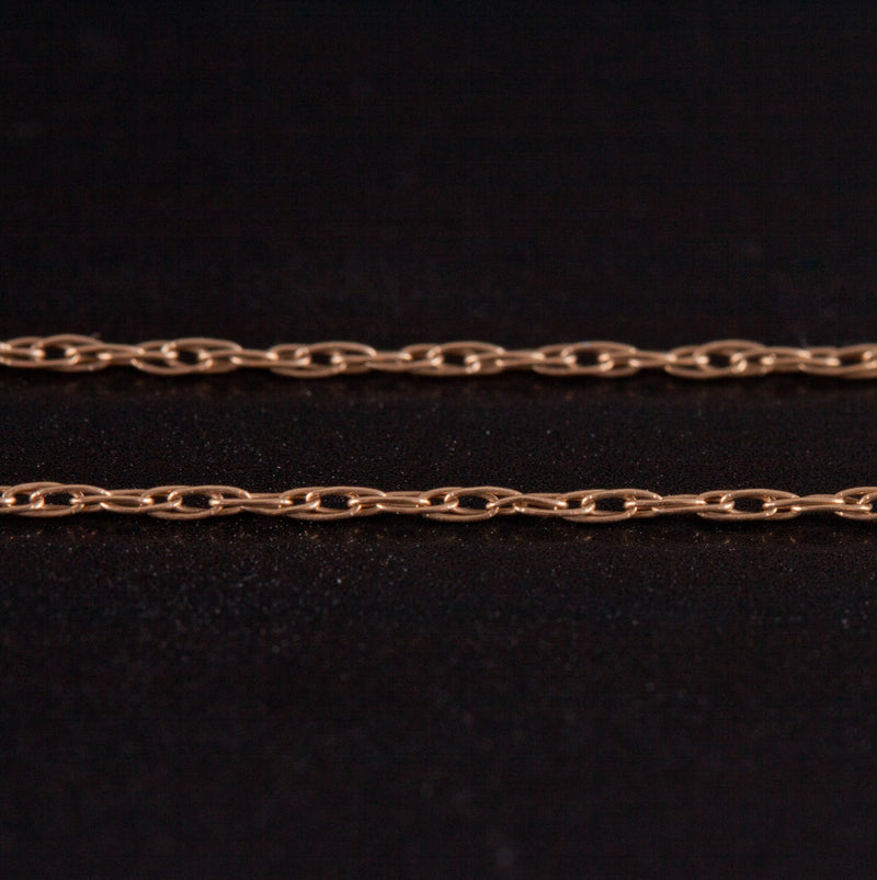 14k / 10k Yellow Rose Gold Round Floral Pendant W/ 20" Chain 2.11g
