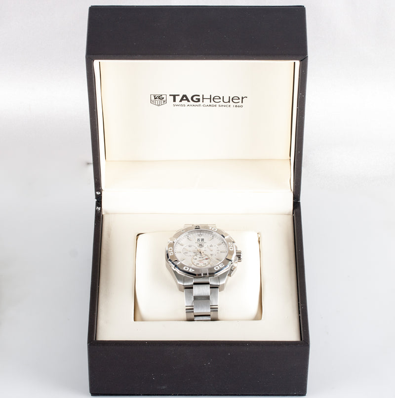 Tag Heuer Aquaracer Stainless Steel Quartz Wrist Watch W/ Box & Papers 204.1g