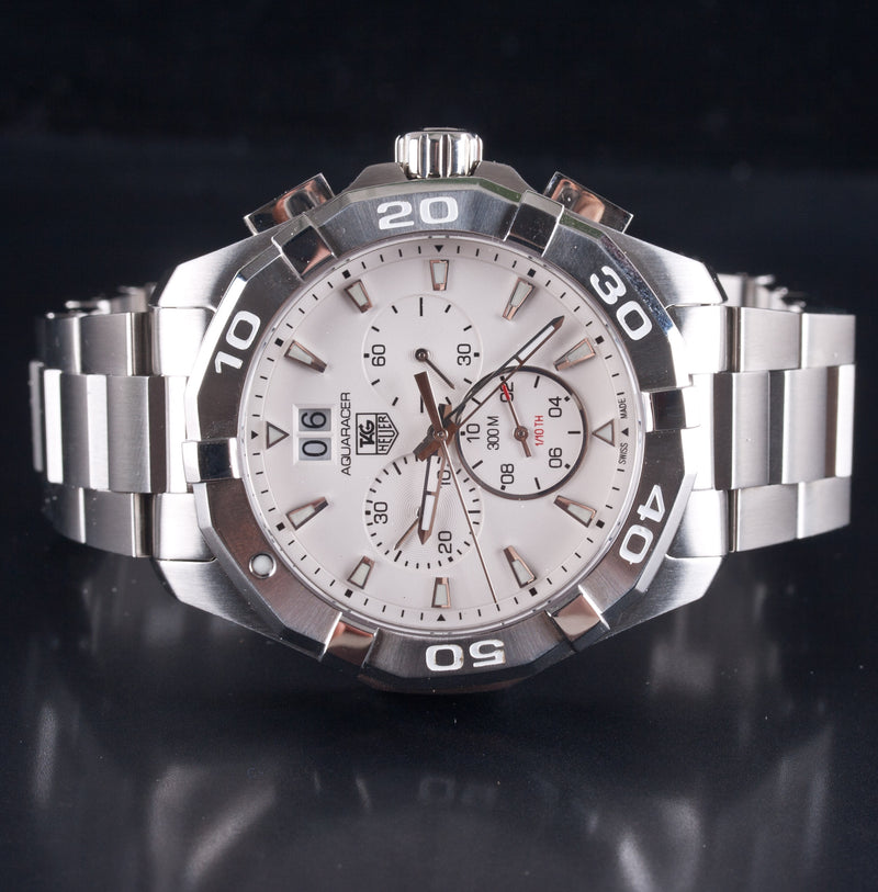 Tag Heuer Aquaracer Stainless Steel Quartz Wrist Watch W/ Box & Papers 204.1g