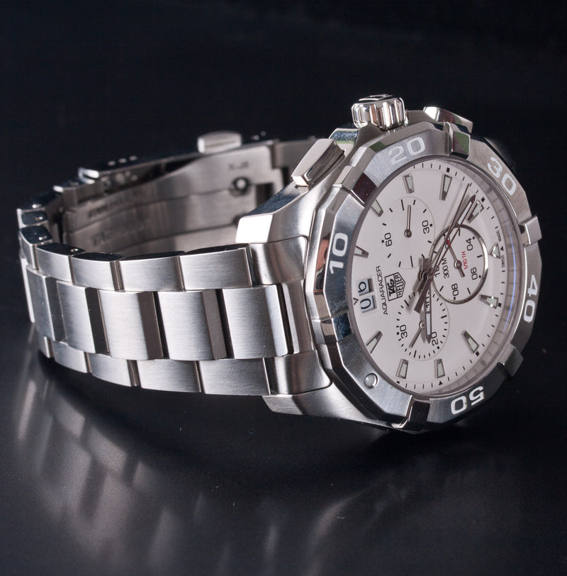 Tag Heuer Aquaracer Stainless Steel Quartz Wrist Watch W/ Box & Papers 204.1g
