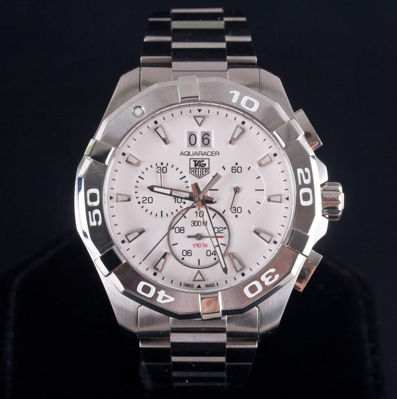 Tag Heuer Aquaracer Stainless Steel Quartz Wrist Watch W/ Box & Papers 204.1g