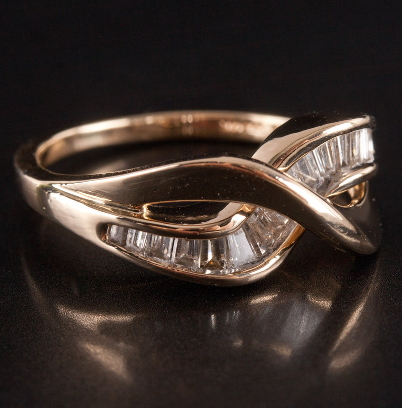 14k Yellow Gold Baguette Tapered Baguette Diamond Ring .51ctw 4.02ctw