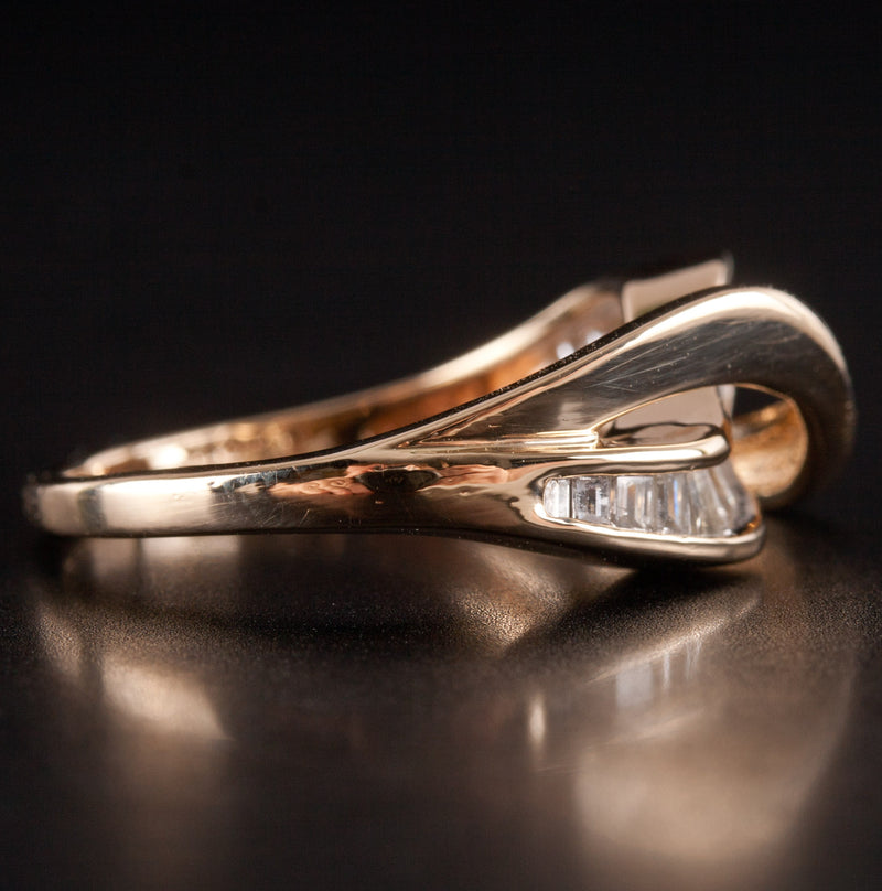 14k Yellow Gold Baguette Tapered Baguette Diamond Ring .51ctw 4.02ctw