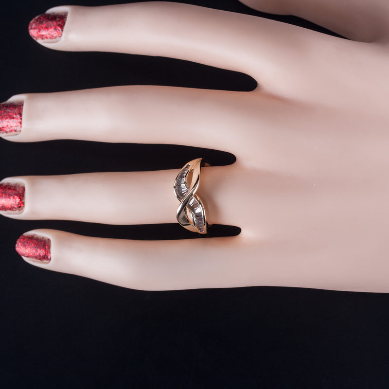 14k Yellow Gold Baguette Tapered Baguette Diamond Ring .51ctw 4.02ctw