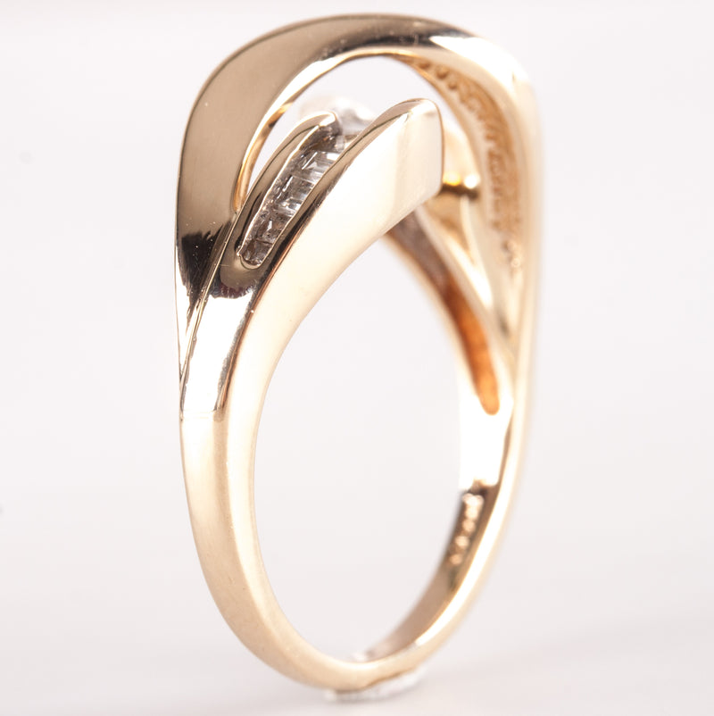 14k Yellow Gold Baguette Tapered Baguette Diamond Ring .51ctw 4.02ctw