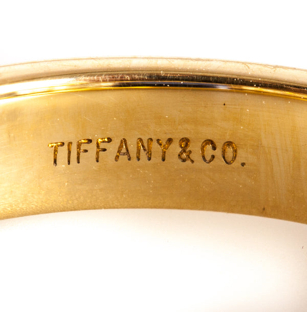 Tiffany & Co. 18k Yellow Gold Burmese Sapphire Diamond Cocktail Ring 3.76ctw