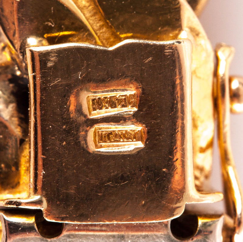 14k Yellow Gold Heavy Curb Style Chain Bracelet 85g 8.25" Length 11.9mm Width