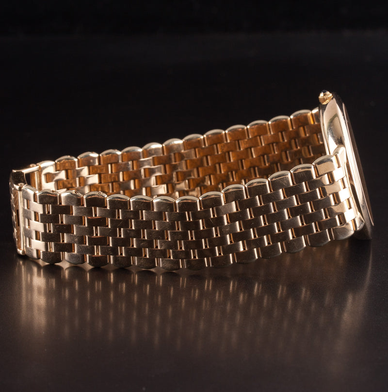 Geneve 14k Yellow Gold Men's Automatic Wrist Watch W/ Sapphire Crown 78.5g