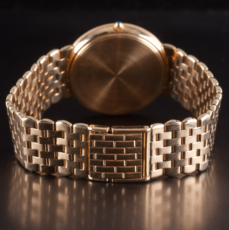 Geneve 14k Yellow Gold Men's Automatic Wrist Watch W/ Sapphire Crown 78.5g