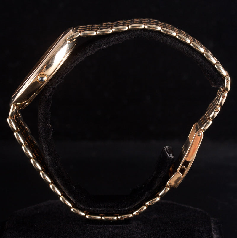 Geneve 14k Yellow Gold Men's Automatic Wrist Watch W/ Sapphire Crown 78.5g