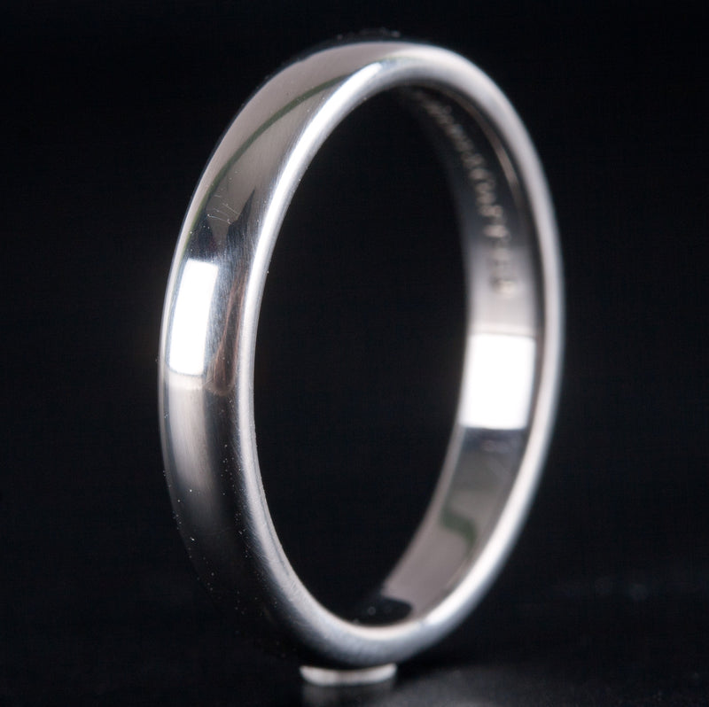 Tiffany & Co. 950 Platinum Wedding Anniversary Ring Circa 1999 4.8g Size 5.5