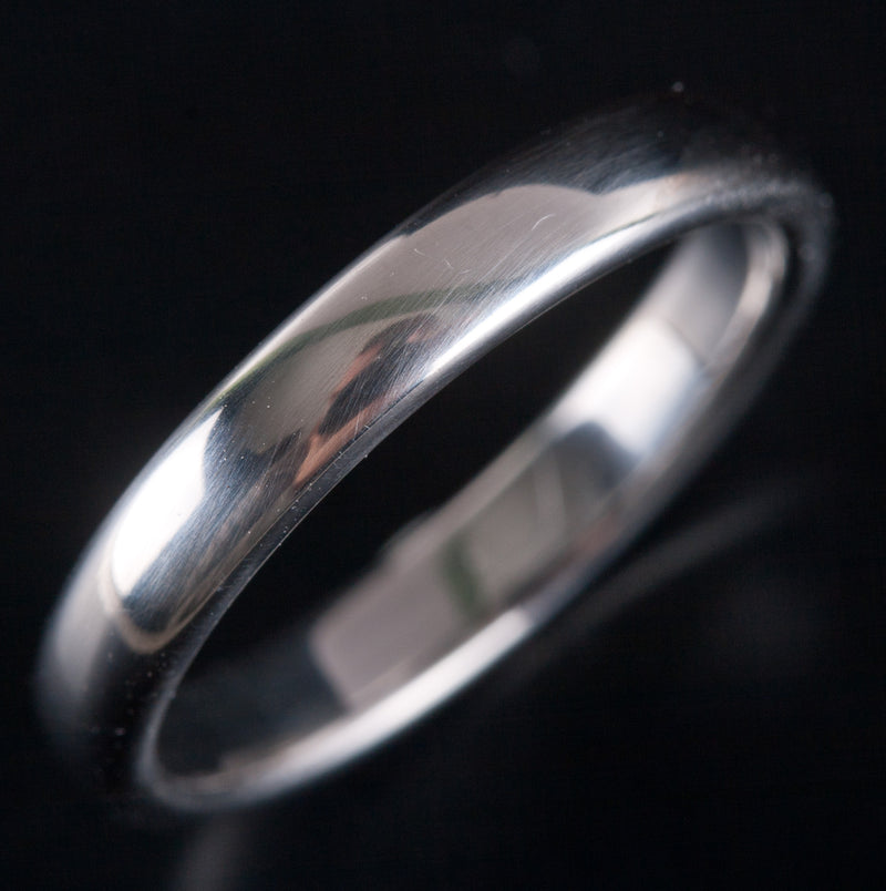 Tiffany & Co. 950 Platinum Wedding Anniversary Ring Circa 1999 4.8g Size 5.5