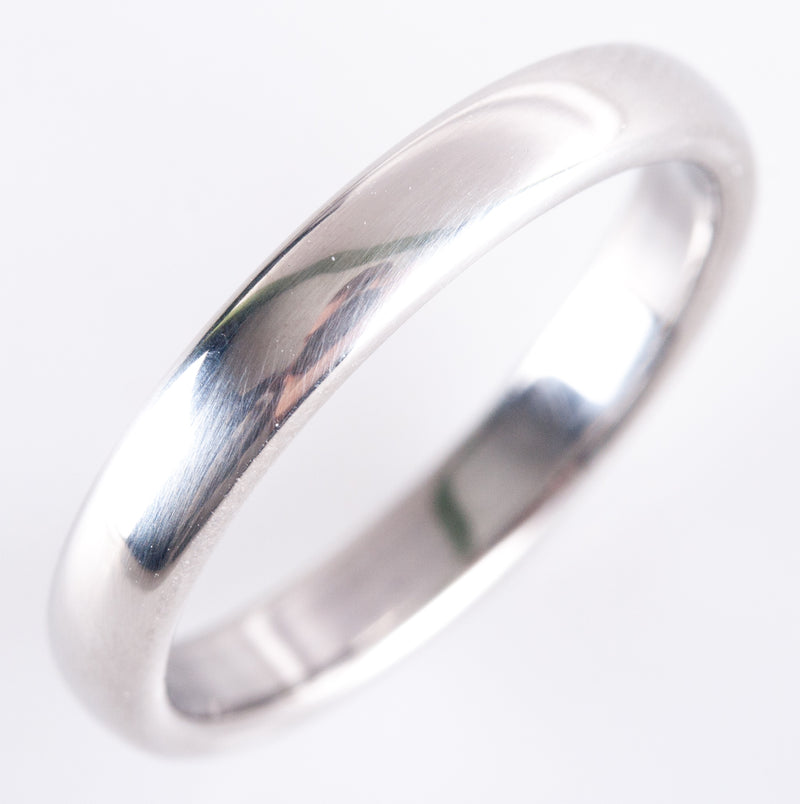Tiffany & Co. 950 Platinum Wedding Anniversary Ring Circa 1999 4.8g Size 5.5