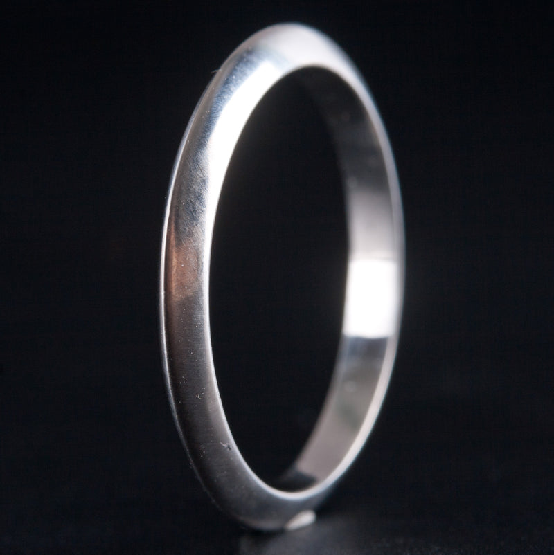 Tiffany & Co. 950 Platinum Wedding Anniversary Knife Edge Ring 2.15g Size 4