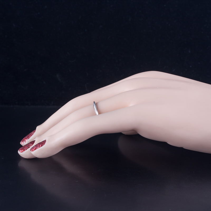 Tiffany & Co. 950 Platinum Wedding Anniversary Knife Edge Ring 2.15g Size 4