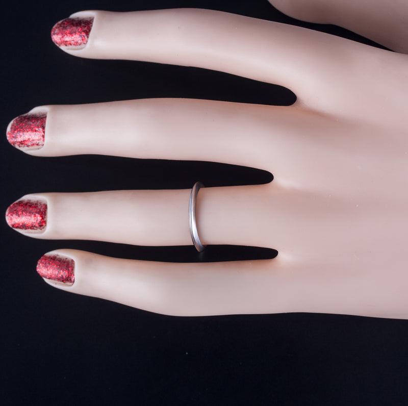 Tiffany & Co. 950 Platinum Wedding Anniversary Knife Edge Ring 2.15g Size 4