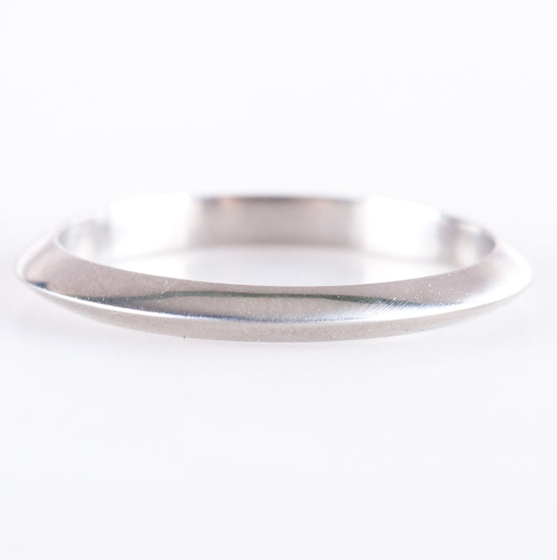 Tiffany & Co. 950 Platinum Wedding Anniversary Knife Edge Ring 2.15g Size 4